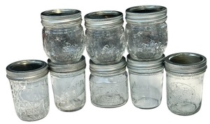 lot 257 image: Small MasonKerr Canning Jars, Bundle of 8