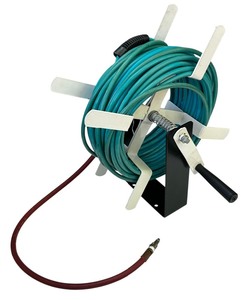 lot 51 image: Wall Mountable Air Hose Multi-Purpose Steel Hose Reel