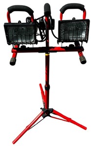 lot 199 image: Dual Head Halogen Work Light