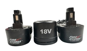 lot 163 image: Black and Decker 18V Batteries (2) and Charger