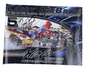 lot 374 image: AUTOGRAPHED by Larry McBride  10th Time TOP FUEL CHAMPION 2010 GUINNESS WORLD RECORD HOLDER