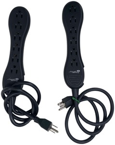 lot 442 image: Surge Protectors Bundle of 2 - Black