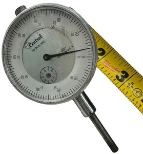 lot 385 image: Central Tools, Inc. Travel Precision AGD Dial Indicator 0.001-1.0 Lug Back