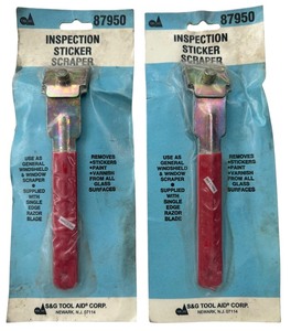 lot 401 image: Sticker Scraper Bundle of 2