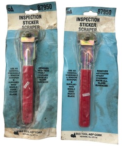 lot 412 image: Sticker Scraper Bundle of 2 Scrapers