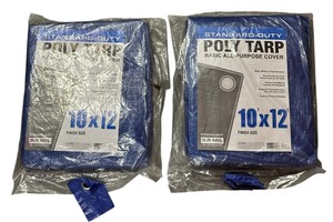 lot 490 image: Tarp 10X12, Lot of 2 Packs