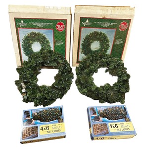 lot 487 image: Vintage Christmas Wreaths Lot of 2