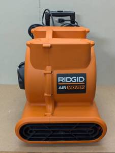 lot 15 image: 1625 CFM 3-Speed Portable Blower Fan Air Mover with Collapsible Handle and Rear Wheels for Water Damage Restoration