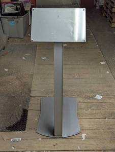 lot 12 image: Heavy Duty - Display Stand - RetailMerch - Steel Structure with Plexi Cover to Display MenusPicsInfo
