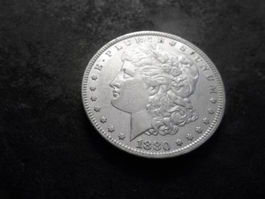 lot 2 image: 1980 Morgan Silver Dollar