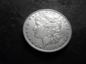 lot 5 image: 1984 O Morgan Silver Dollar