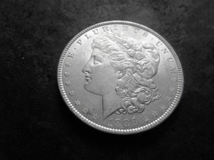 lot 7 image: 1986 Morgan Silver Dollar