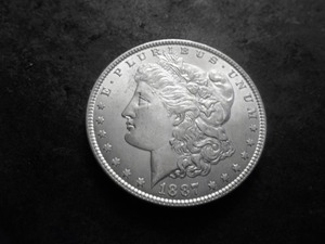 lot 8 image: 1987 Morgan Silver Dollar