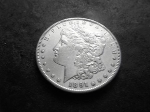 lot 13 image: 1991 S Morgan Silver Dollar