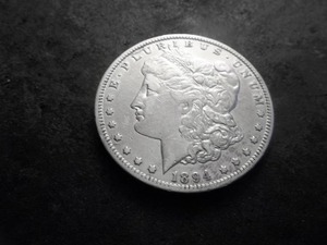 1894 O Morgan Silver Dollar