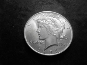 lot 22 image: 1923 Peace Silver Dollar