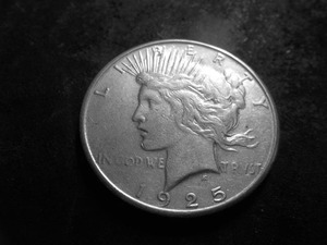 lot 27 image: 1925 S Peace Silver Dollar