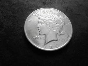 lot 28 image: 1926 D Peace Silver Dollar