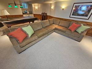 Contemporary Four Segment Sectional from Directional Furniture