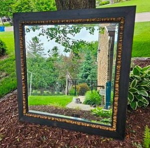 lot 42 image: Contemporary Mantel Mirror with Gilt Floral Garlands