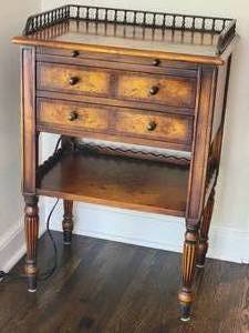 lot 9 image: Gallery Railed Tiered Side Table