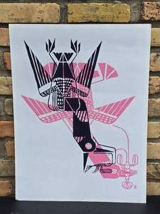 lot 115 image: Brilliant Local Fine Art Print - Tou Yia Xiong - Hunting Loon