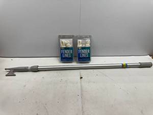 lot 57 image: BOAT HOOK W FENDER LINES