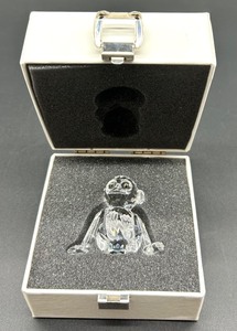 lot 45 image: Swarovski Silver Crystal Monkey Figurine in Original Box