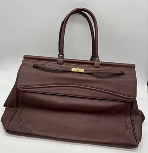 lot 89 image: London Leathercraft Vintage Brown Leather Travel Bag