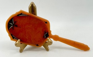 lot 125 image: Vintage Art Deco Bakelite Hand Mirror with Inlay Design