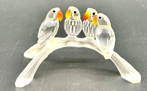 lot 132 image: Swarovski Silver Crystal Birds on Branch Figurine