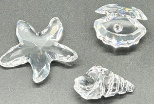 lot 137 image: Swarovski Silver Crystal Sea Life Figurines Set
