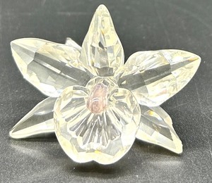 lot 148 image: Swarovski Silver Crystal Flower Sculpture with Original Box