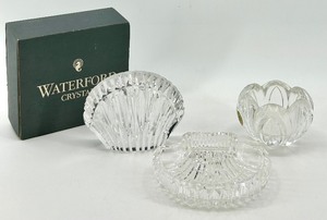 lot 166 image: Waterford Crystal Collection 3 Decorative Pieces with Box
