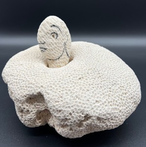 lot 99 image: Set of 2 Natural Coral Fossils with Unique Markings