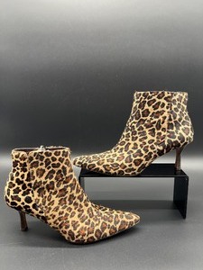 lot 107 image: Joan & David Circa Leopard Print Ankle Boots, Size 9.5M