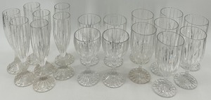 lot 286 image: Set of 20 Mikasa Crystal Stemware Glasses