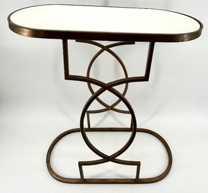 lot 325 image: Elegant Metal Accent Table