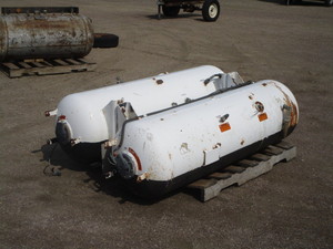 lot 24 image: Set of Propane Tanks (came off of Schwans Truck)