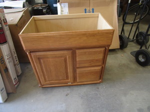 lot 61 image: Bathroom Vanity Cabinet 18x30