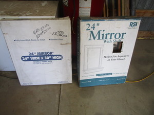 lot 65 image: (2) Decorative Mirrors