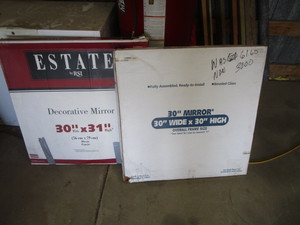 lot 66 image: (2) Decorative Mirrors