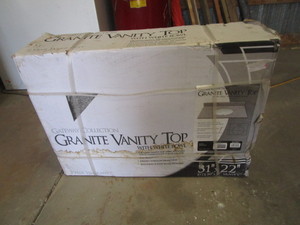 lot 70 image: Granite Vanity Top wSink 22x31