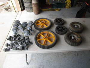lot 125 image: Misc Casters & Wheels