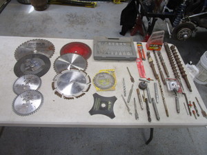 lot 129 image: Misc Drill Bits & Saw Blades