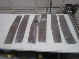 lot 183 image: (6) 24 SS Semi Mudflap Plates
