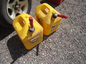 lot 214 image: (2) 5gal Diesel Jugs