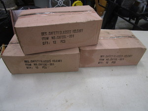 lot 222 image: (36) Pair (New) Safety Glasses