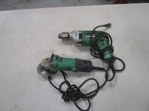 lot 250 image: 12 Drill & Angle Grinder