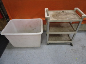 lot 274 image: Shop Cart & Tub